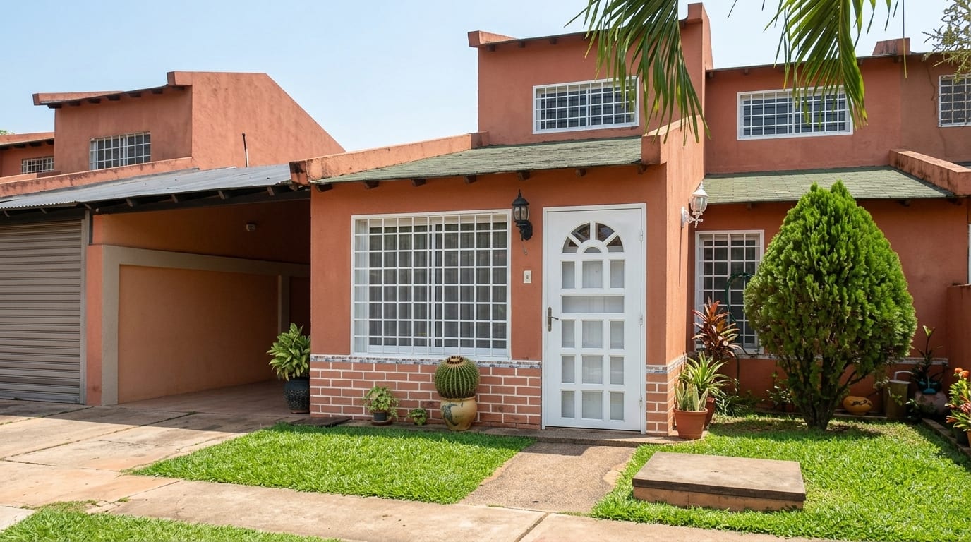 Fachada real de vivienda en Conjunto Residencial Alto Claro